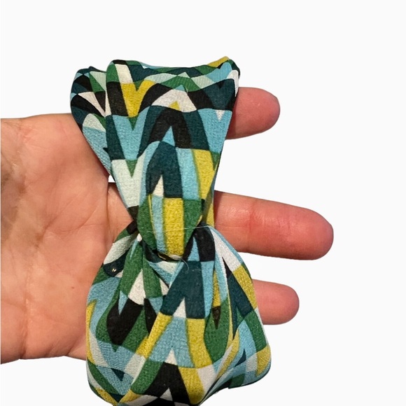 Retro Criss Cross Headband Colorful Plaid Pattern Hair Band Wide Hair Hoop Nwt - Picture 2 of 3